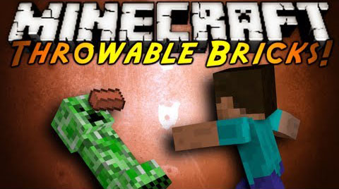 Метательные кирпичи [1.7.10/1.6.2/1.5.2 MineCraft]